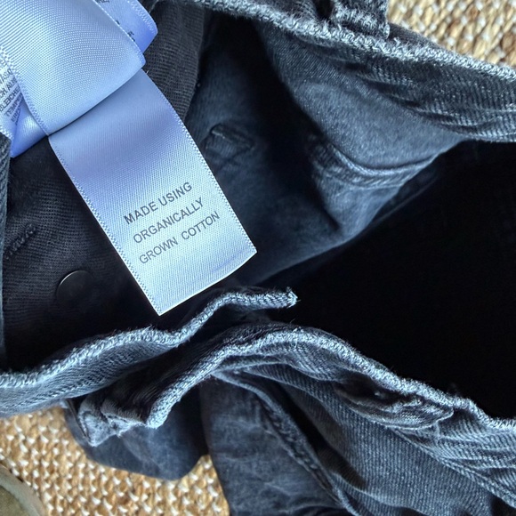 AGOLDE Black High-waisted Denim Shorts Size 23 - Picture 3 of 4